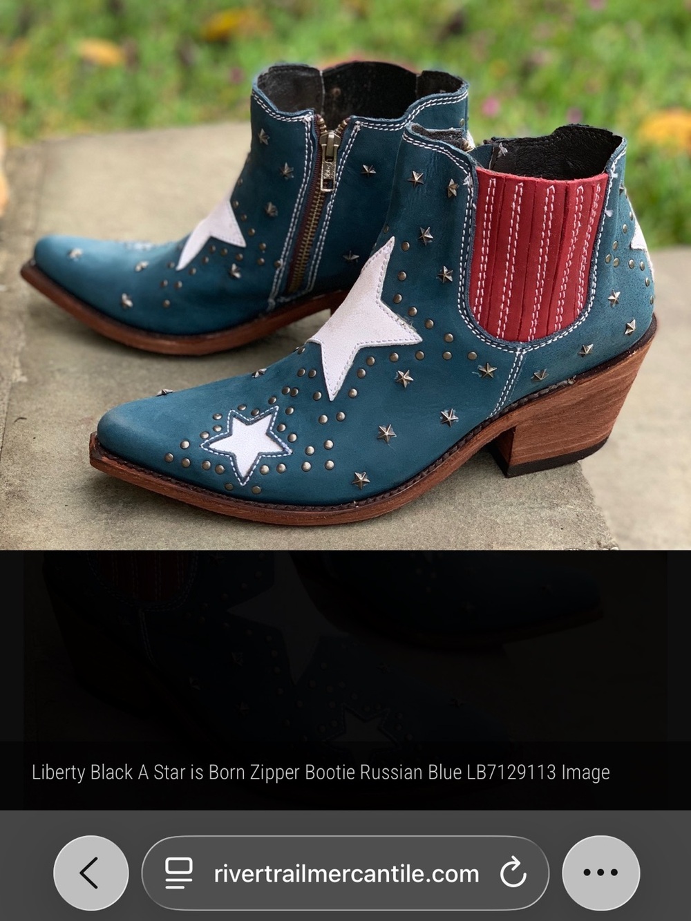 LIBERTY Black A Star is Born Zipper Ankle Boots size 6 - Picture 2 of 9